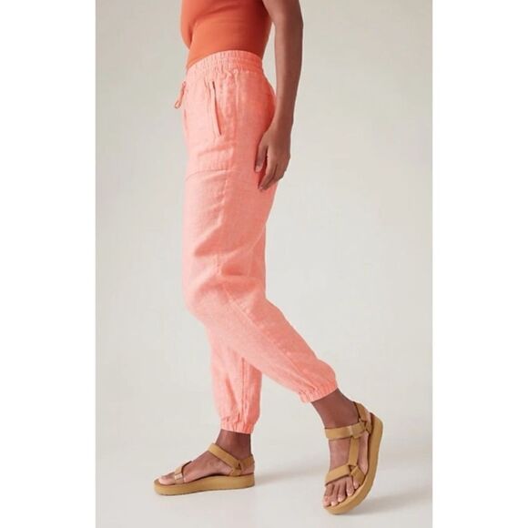 Athleta Retreat Linen Jogger Size 6 / NWT - Picture 3 of 6